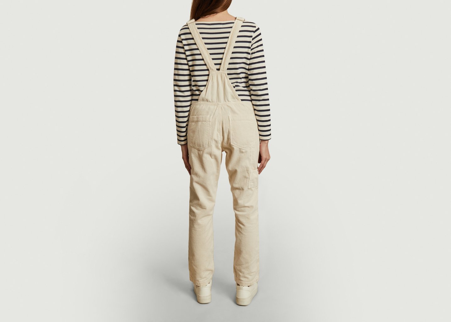 L'exception Salopette En Velours Pandol Blanc Hartford