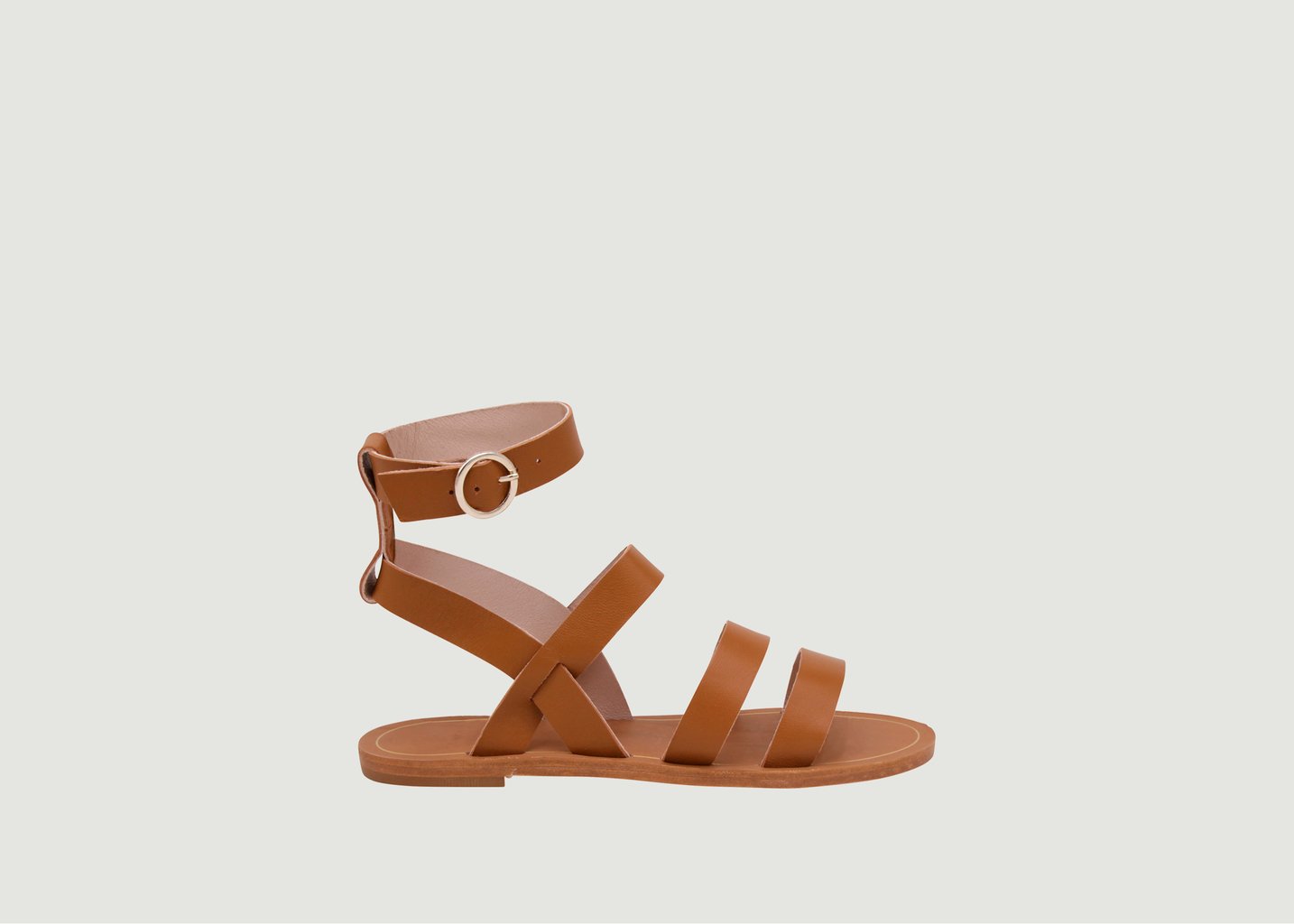 l'exception Sandale Angele Marron Odaje ex M.Moustache
