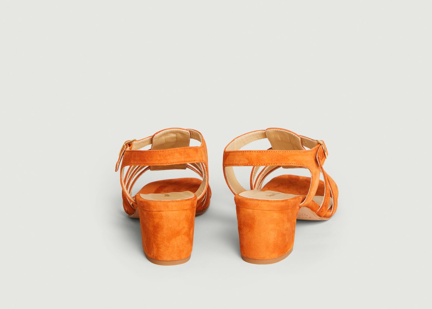 L'exception Sandale Goudes Velours Ola Camel Anne Thomas Chaussures