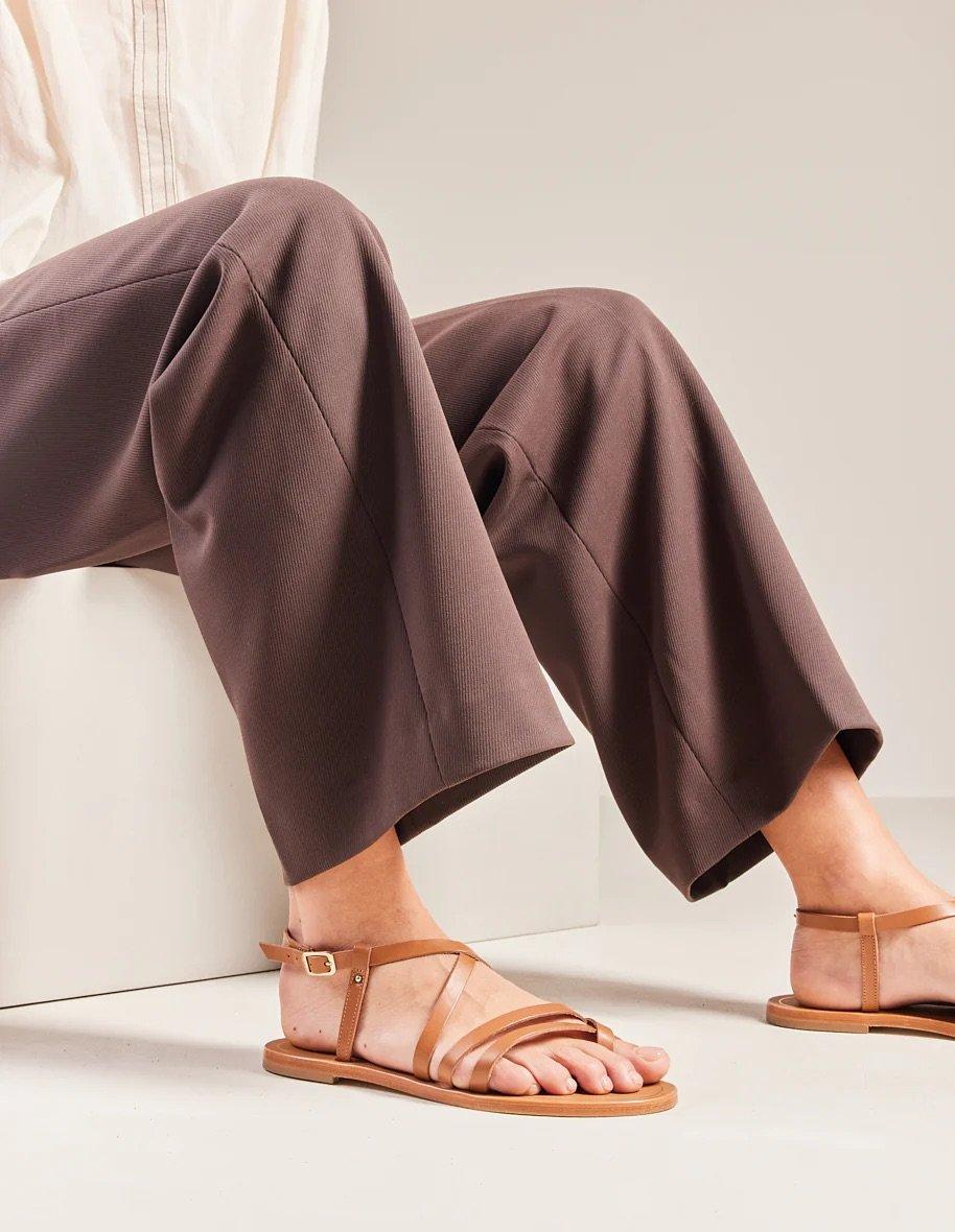 L'exception Sandales Alba Cognac Odaje Ex M.Moustache