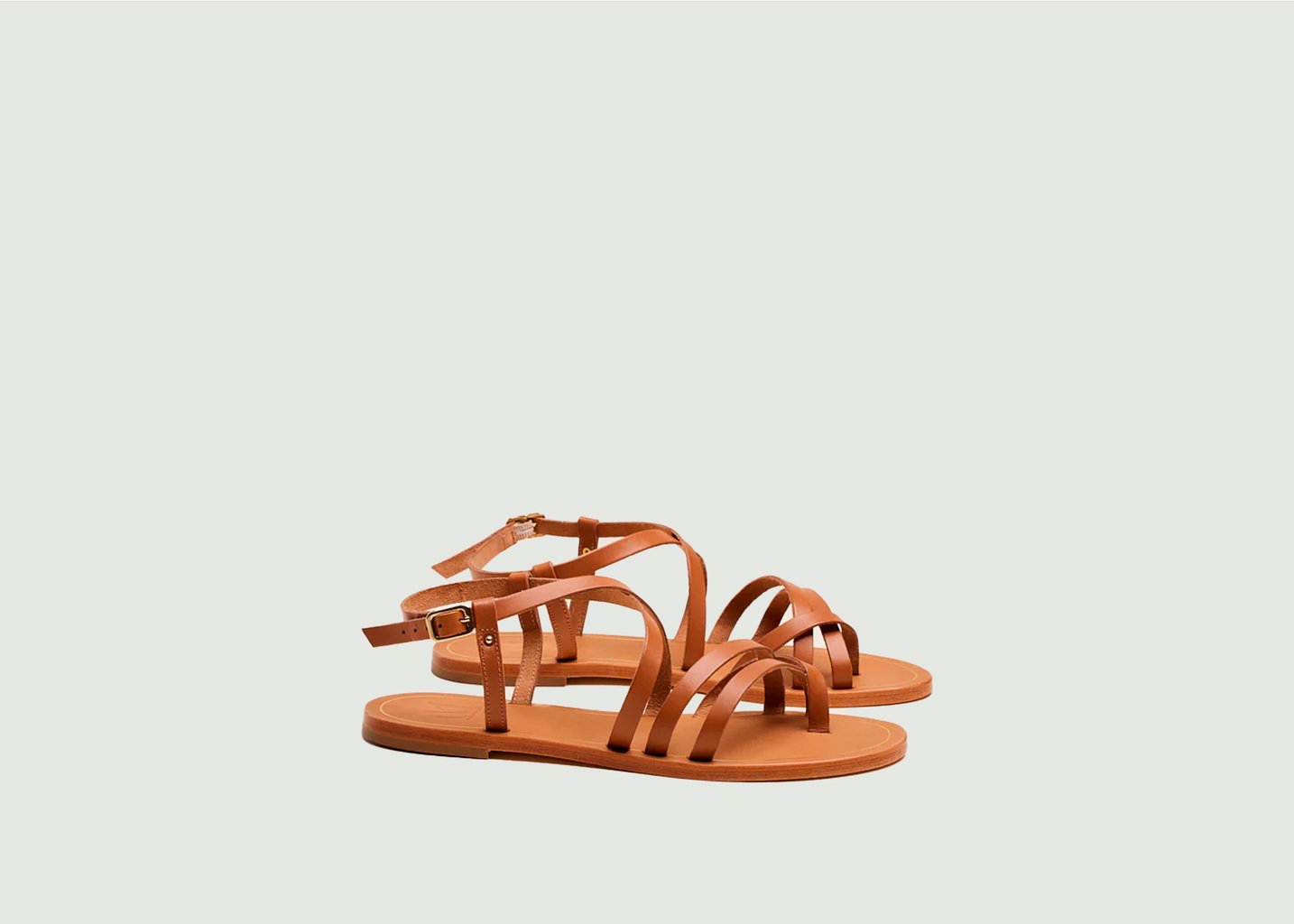 l'exception Sandales Alba Cognac Odaje ex M.Moustache
