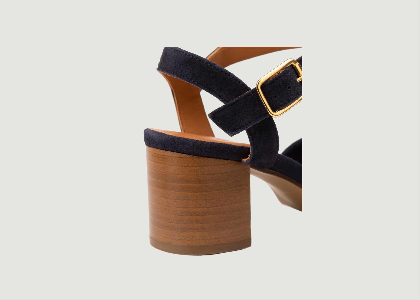 L'exception Sandales Antoinette Bleu Marine Maison Toufet