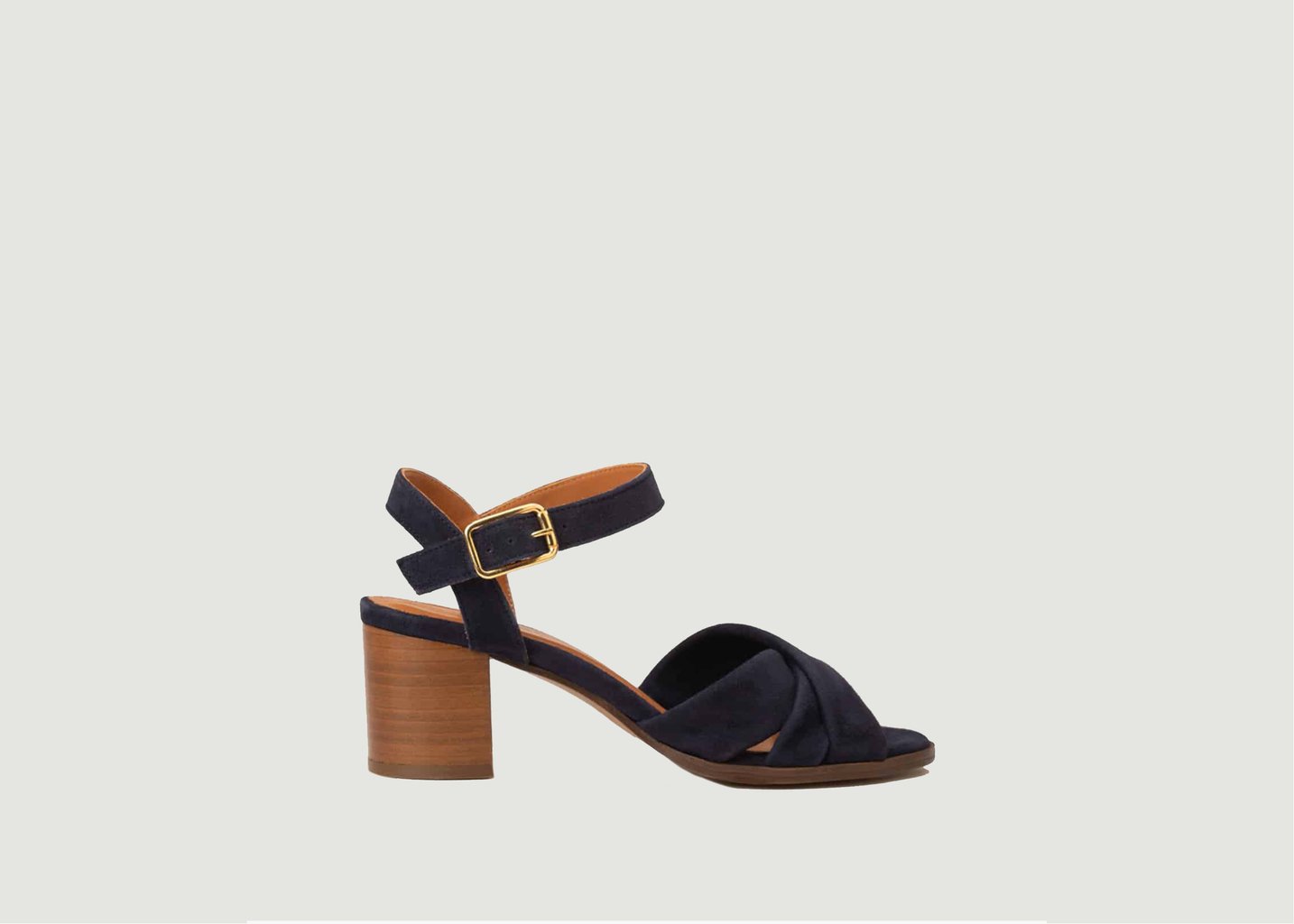 l'exception Sandales Antoinette Bleu Marine Maison Toufet