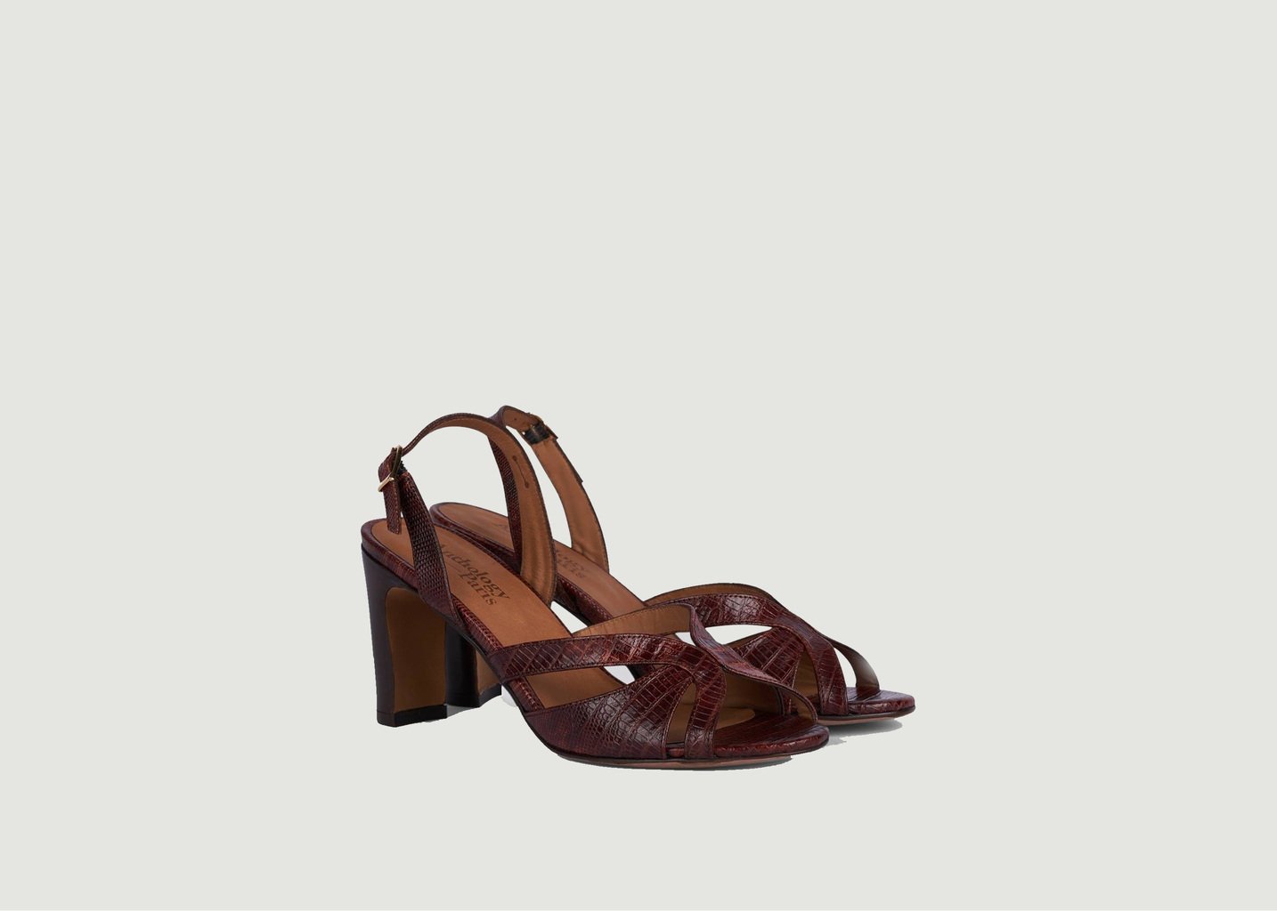 L'exception Sandales Augusta Marron Anthology Paris