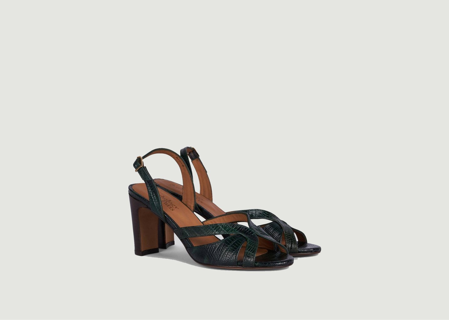 L'exception Sandales Augusta Vert Foncé Anthology Paris