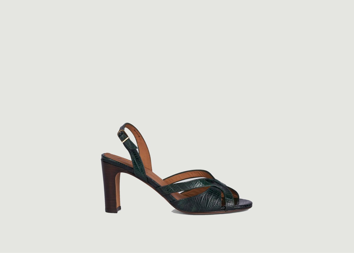 l'exception Sandales Augusta Vert Foncé Anthology Paris
