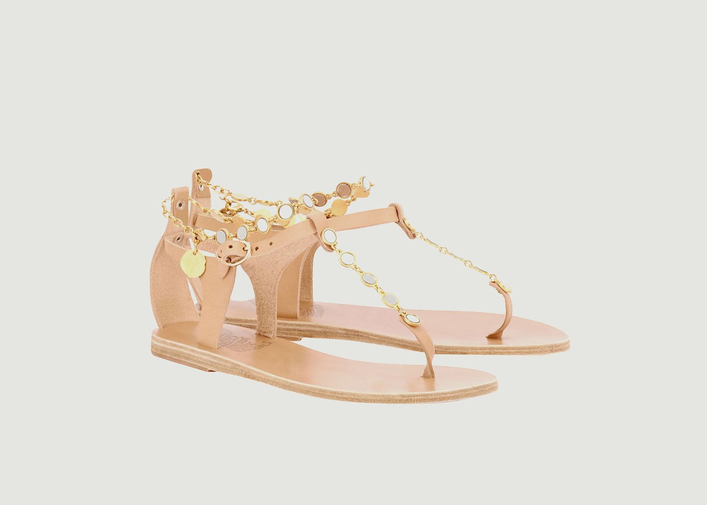 L'exception Sandales Chrysso Mirors Naturel Ancient Greek Sandals