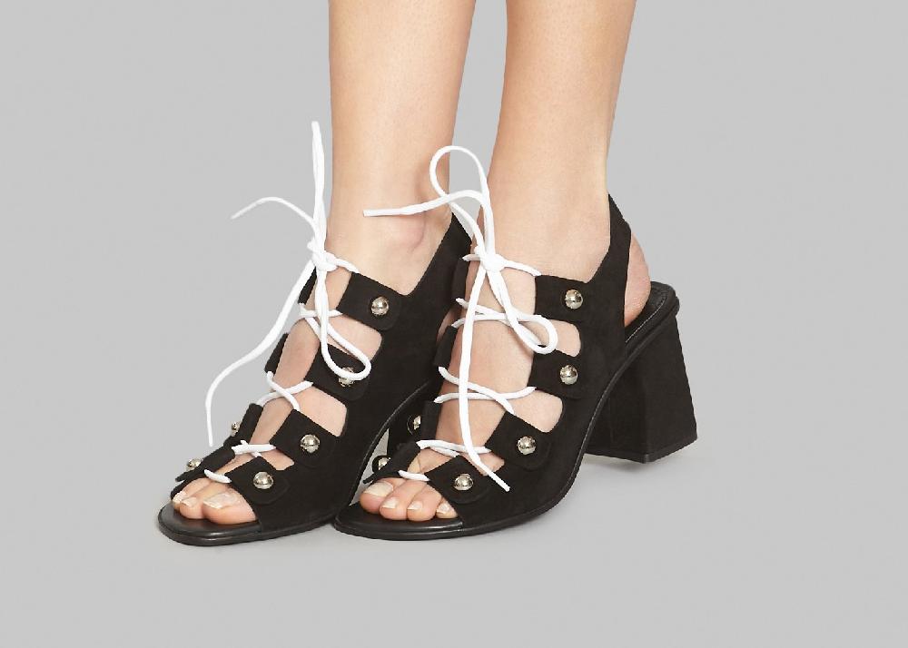 L'exception Sandales Clous Noir Sonia By Sonia Rykiel