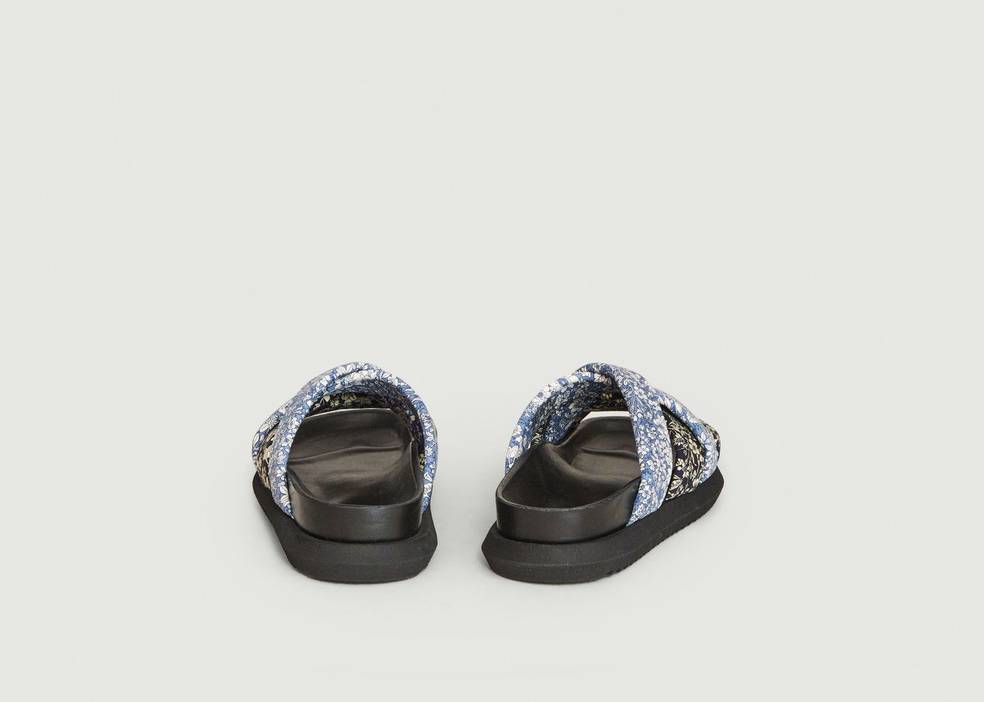 L'exception Sandales Croisées En Toile Clem Bleu Zespa