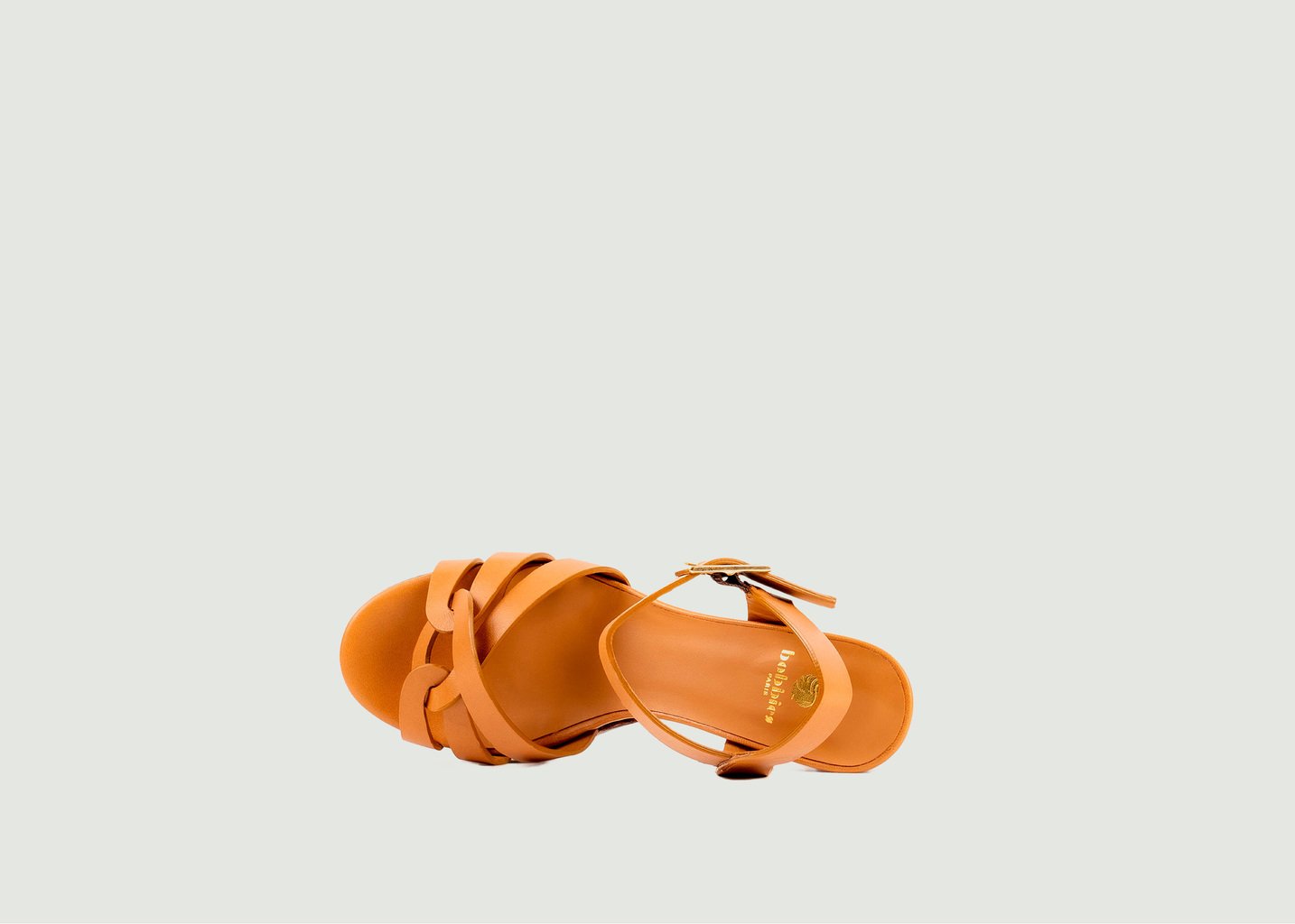 L'exception Sandales En Cuir à Plateforme Jimena Camel Bobbies Paris