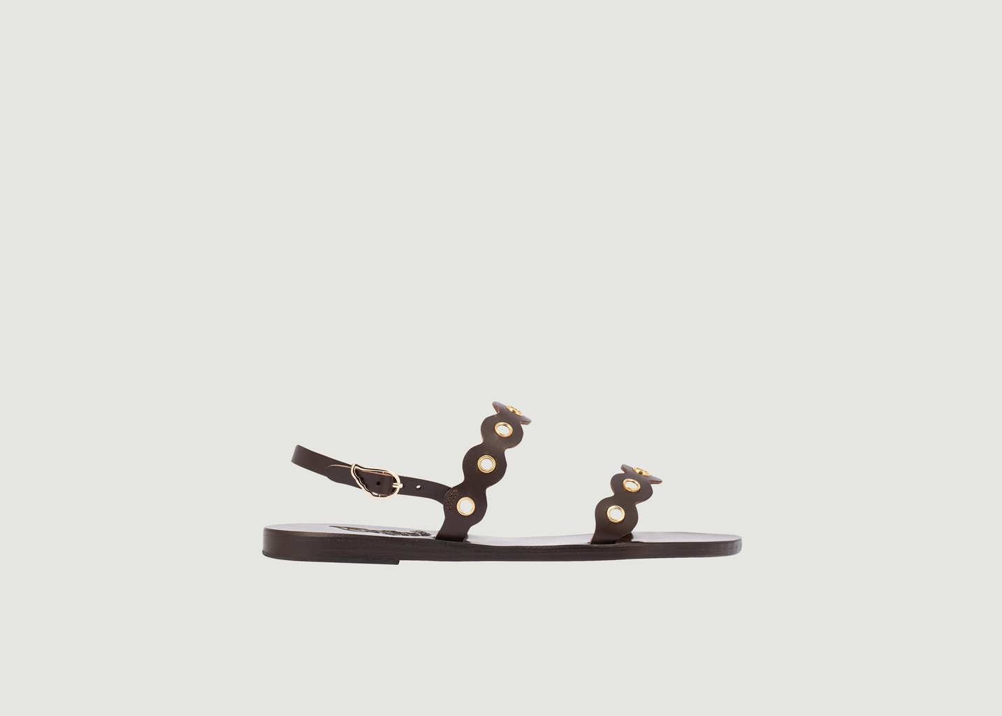 l'exception Sandales en cuir Clio Mirrors Marron Ancient Greek Sandals