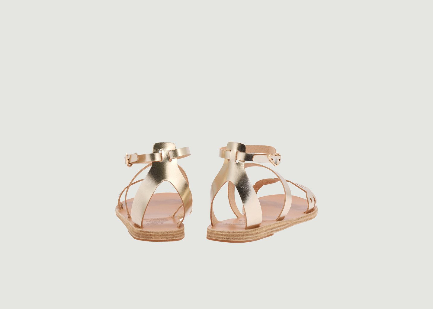 L'exception Sandales En Cuir Dysi Or Ancient Greek Sandals
