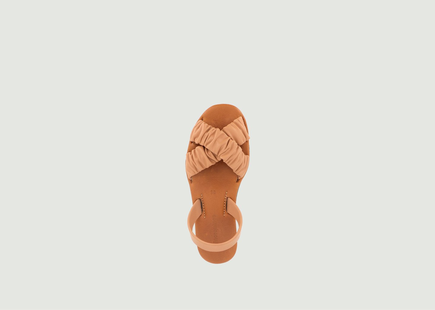 L'exception Sandales En Cuir Illueca Camel Minorquines