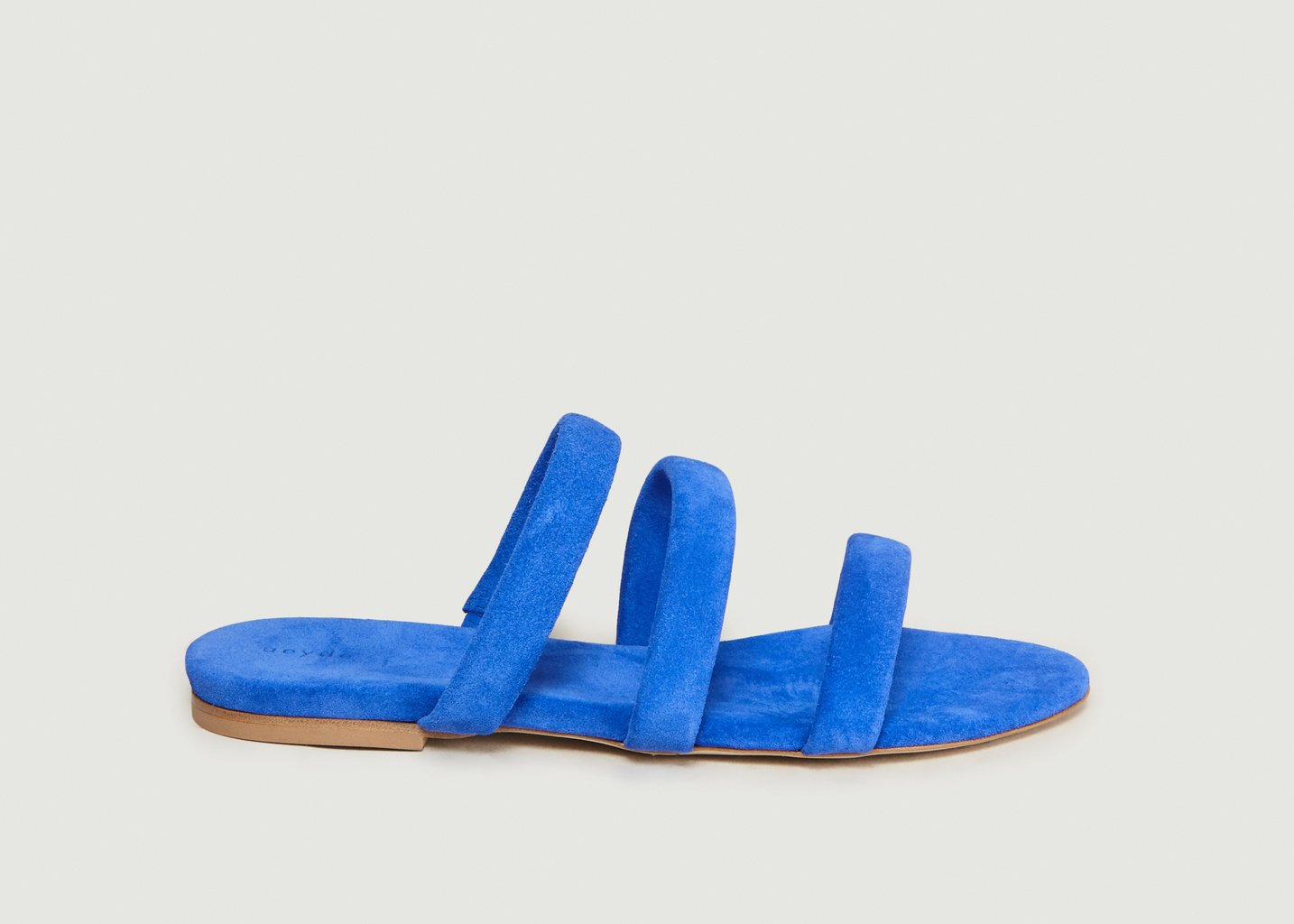 L'exception Sandales En Cuir Suédé Chrissy Bleu Aeyde