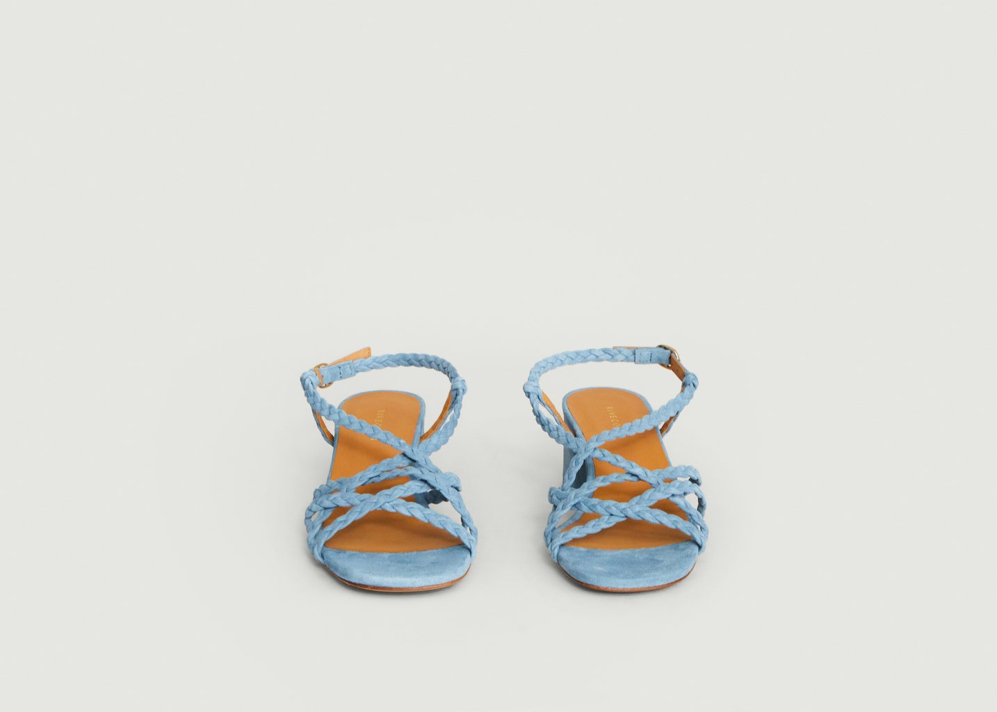 L'exception Sandales En Suede N°776 Bleu Roi Rivecour