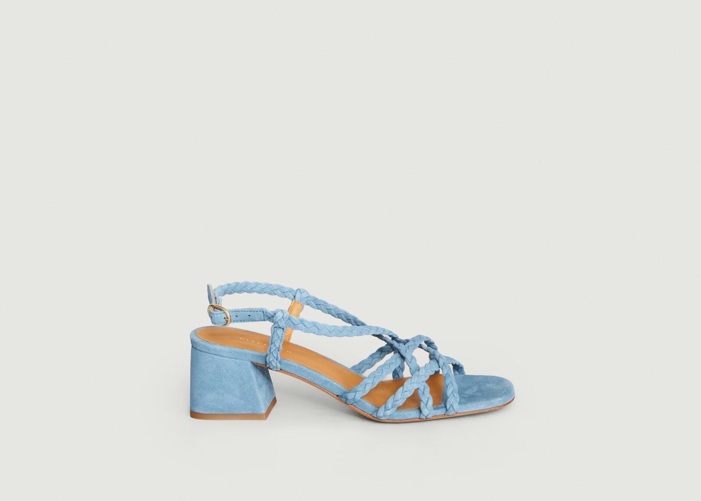 L'exception Sandales En Suede N°776 Bleu Roi Rivecour