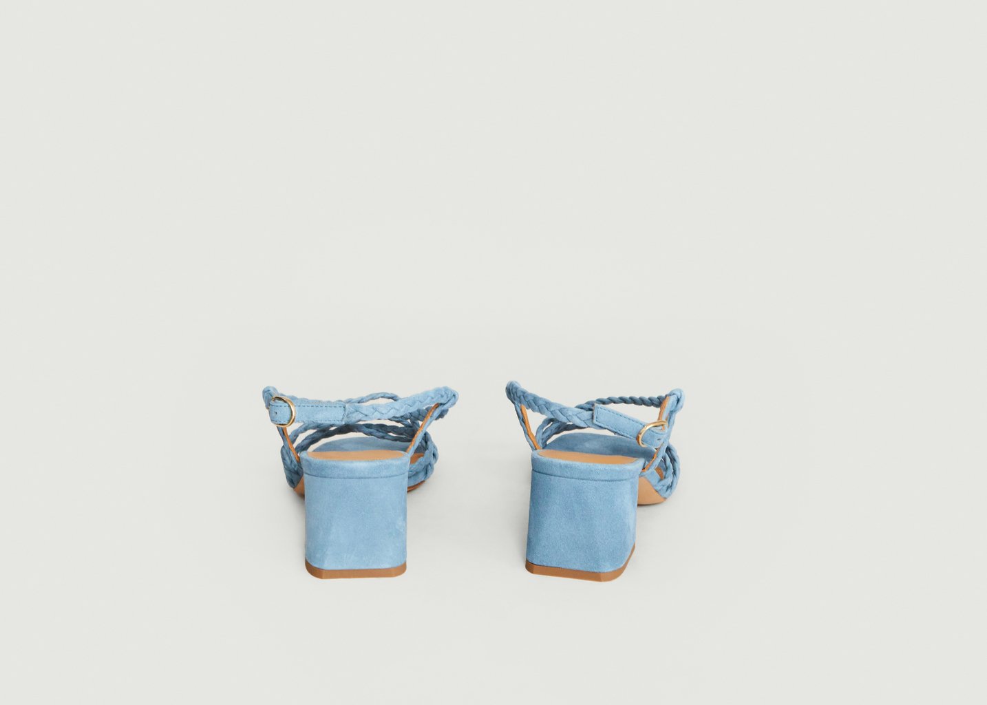 L'exception Sandales En Suede N°776 Bleu Roi Rivecour