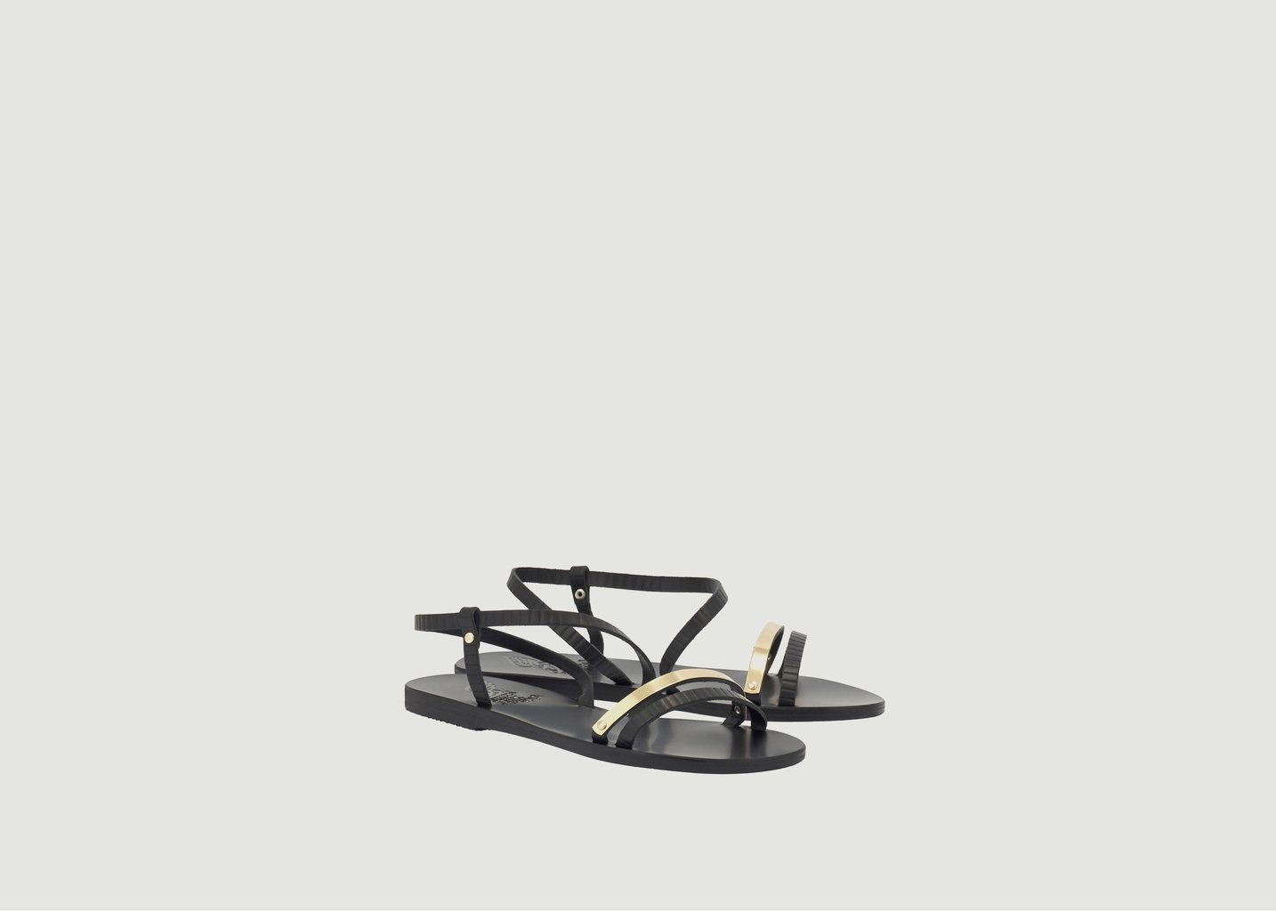 L'exception Sandales Goudi Noir Ancient Greek Sandals