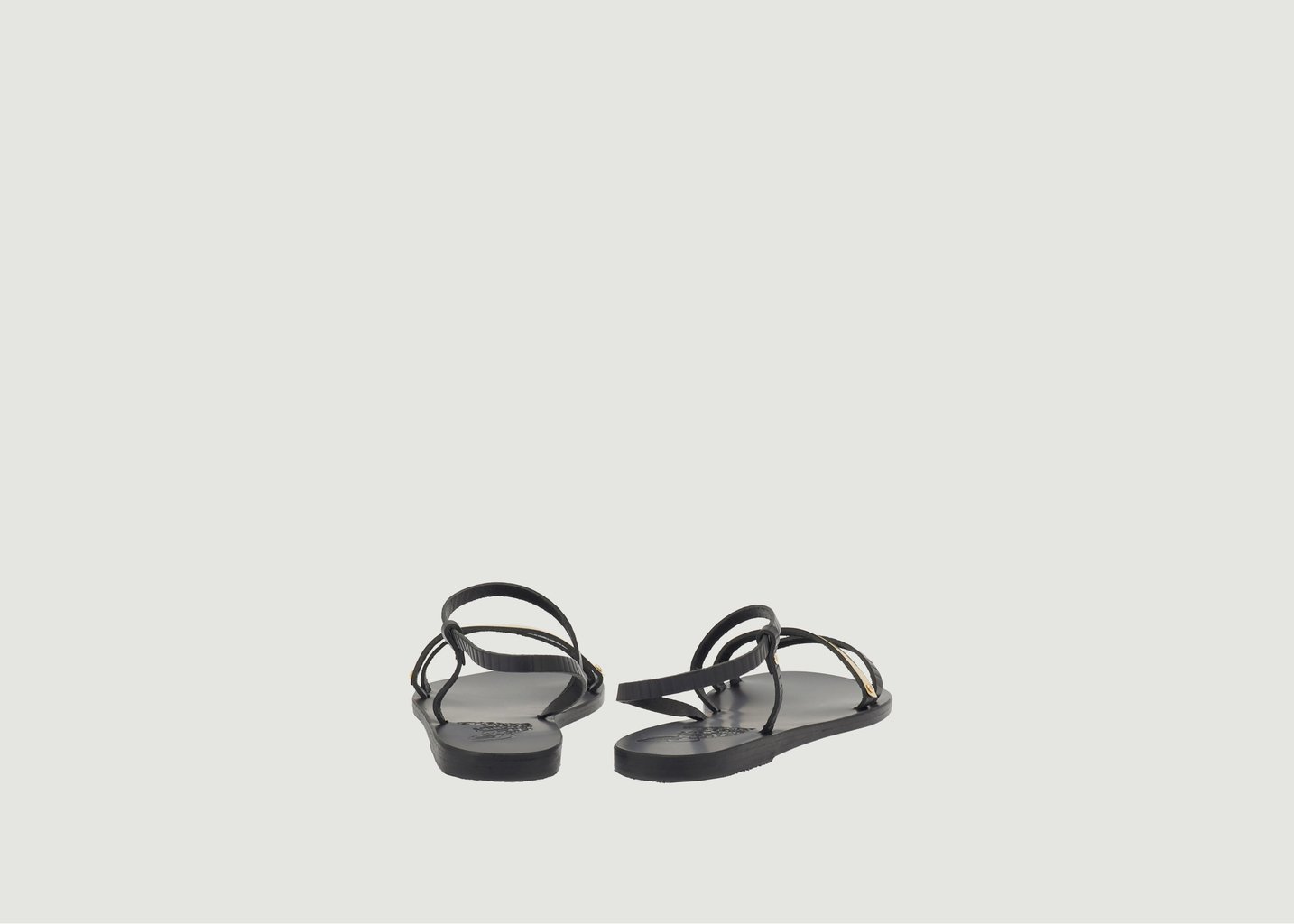 L'exception Sandales Goudi Noir Ancient Greek Sandals