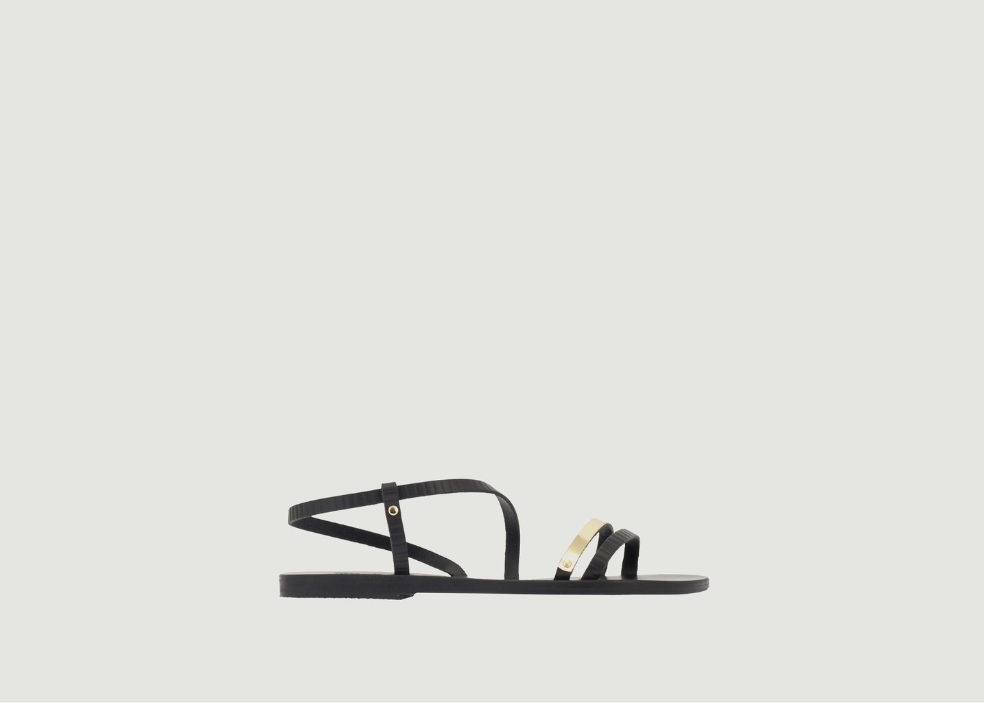 l'exception Sandales Goudi Noir Ancient Greek Sandals