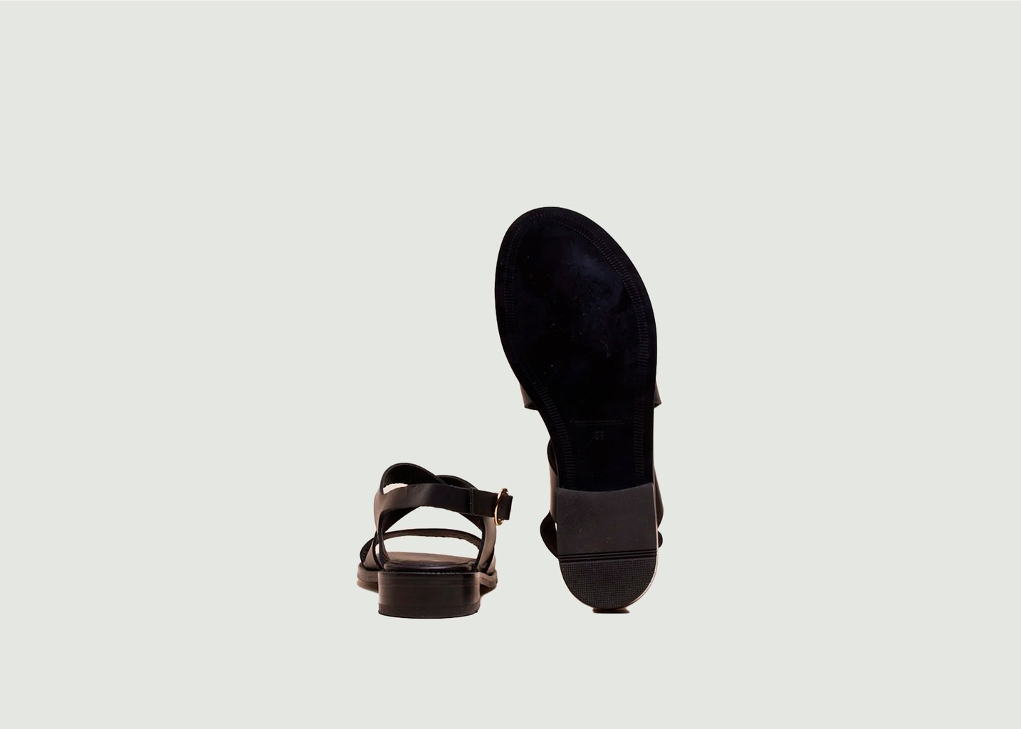 L'exception Sandales Iris Noir Odaje Ex M.Moustache