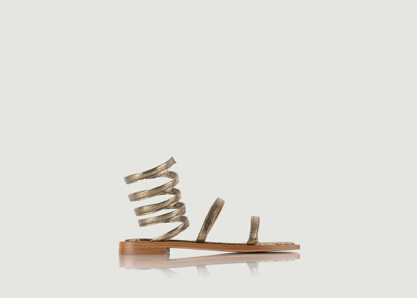l'exception Sandales Olympe Vert Bouteille Bobbies Paris