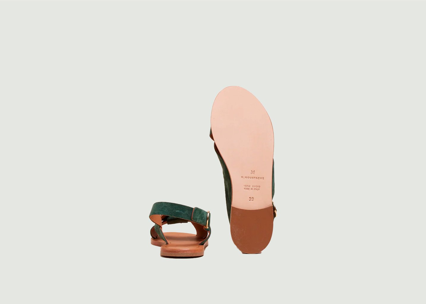 L'exception Sandales Paloma Vert Sapin Odaje Ex M.Moustache