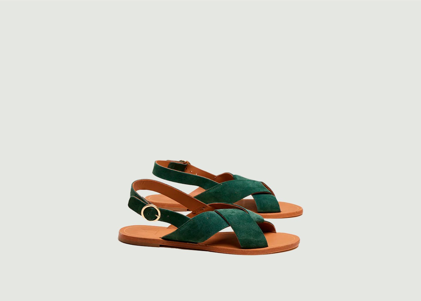 l'exception Sandales Paloma Vert Sapin Odaje ex M.Moustache