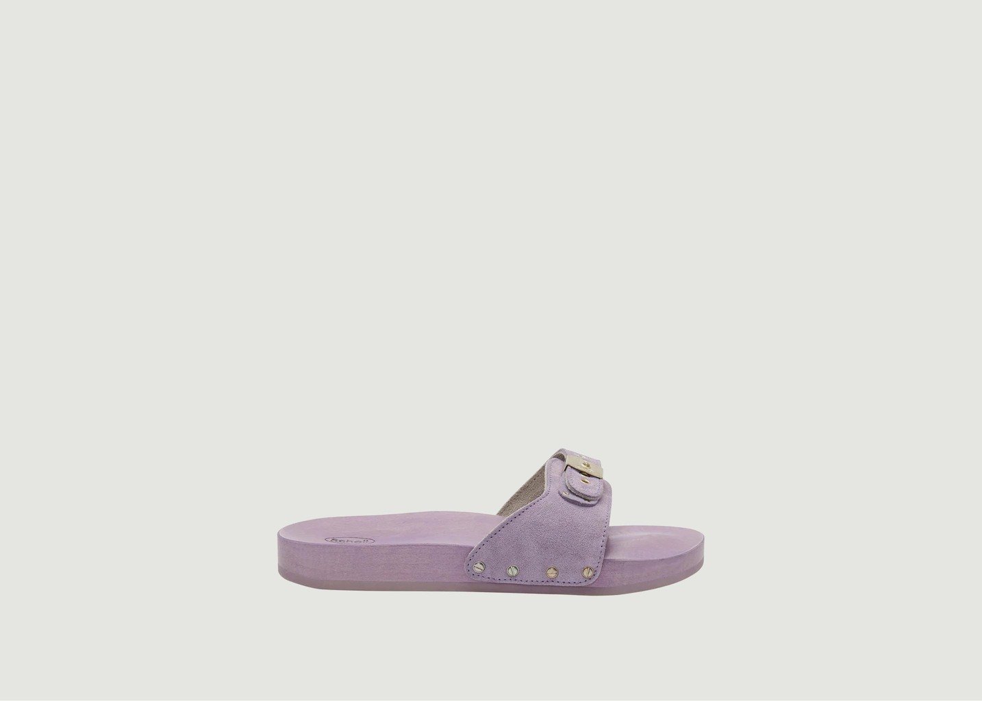 l'exception Sandales Pescura en bois et cuir Lilas Scholl