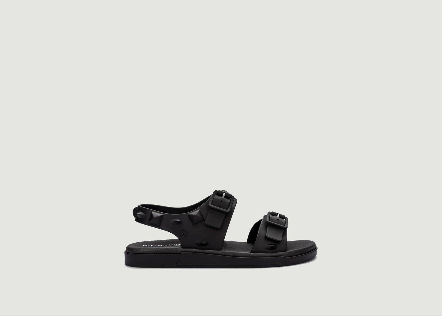l'exception Sandales plates Spike Melissa x Undercover Noir Melissa