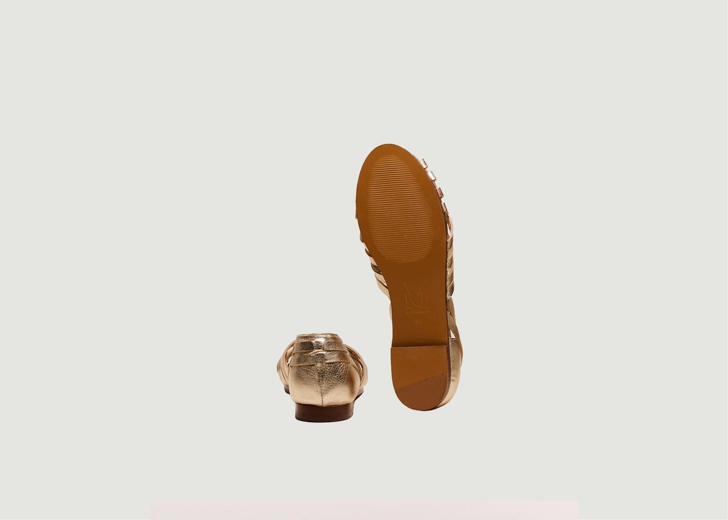 L'exception Sandales Roxanne Champagne Odaje Ex M.Moustache