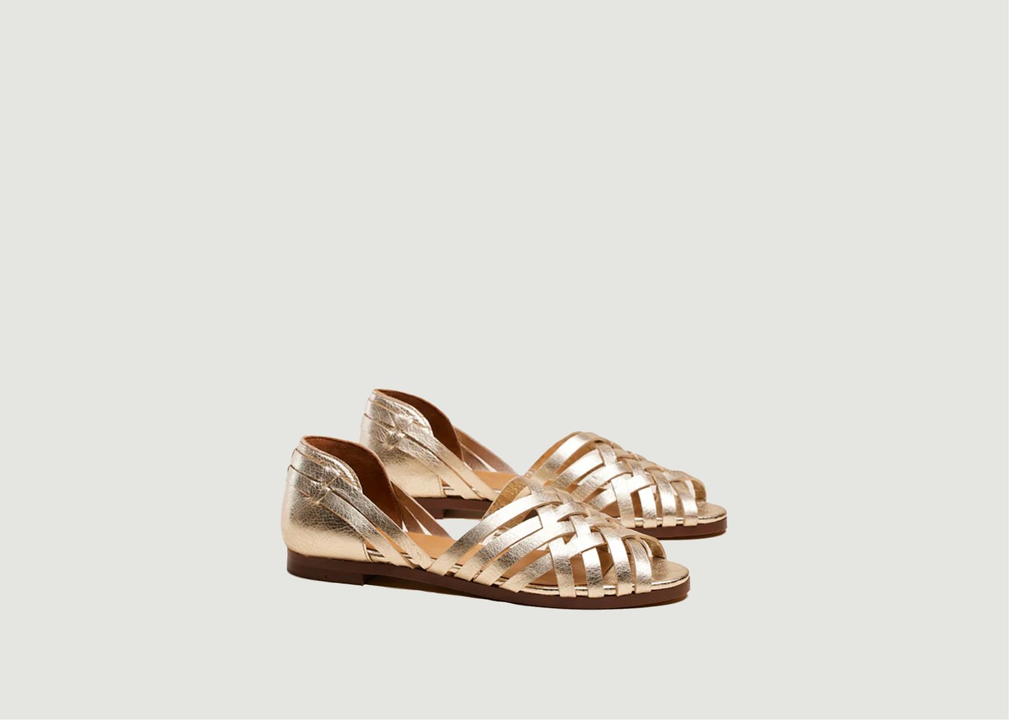 l'exception Sandales Roxanne Champagne Odaje ex M.Moustache