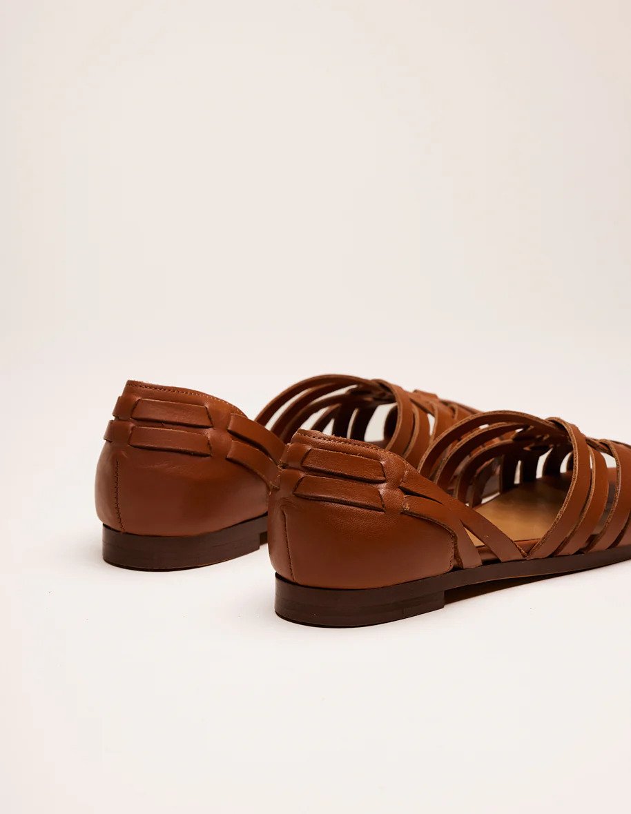 L'exception Sandales Roxanne Cognac Odaje Ex M.Moustache