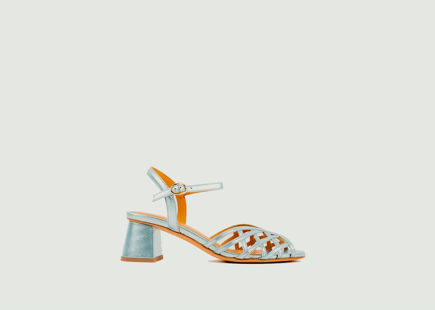 l'exception Sandales Salma Bleu Clair Bobbies Paris