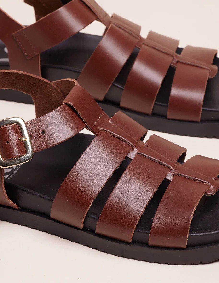L'exception Sandales Scarlett Marron Odaje Ex M.Moustache