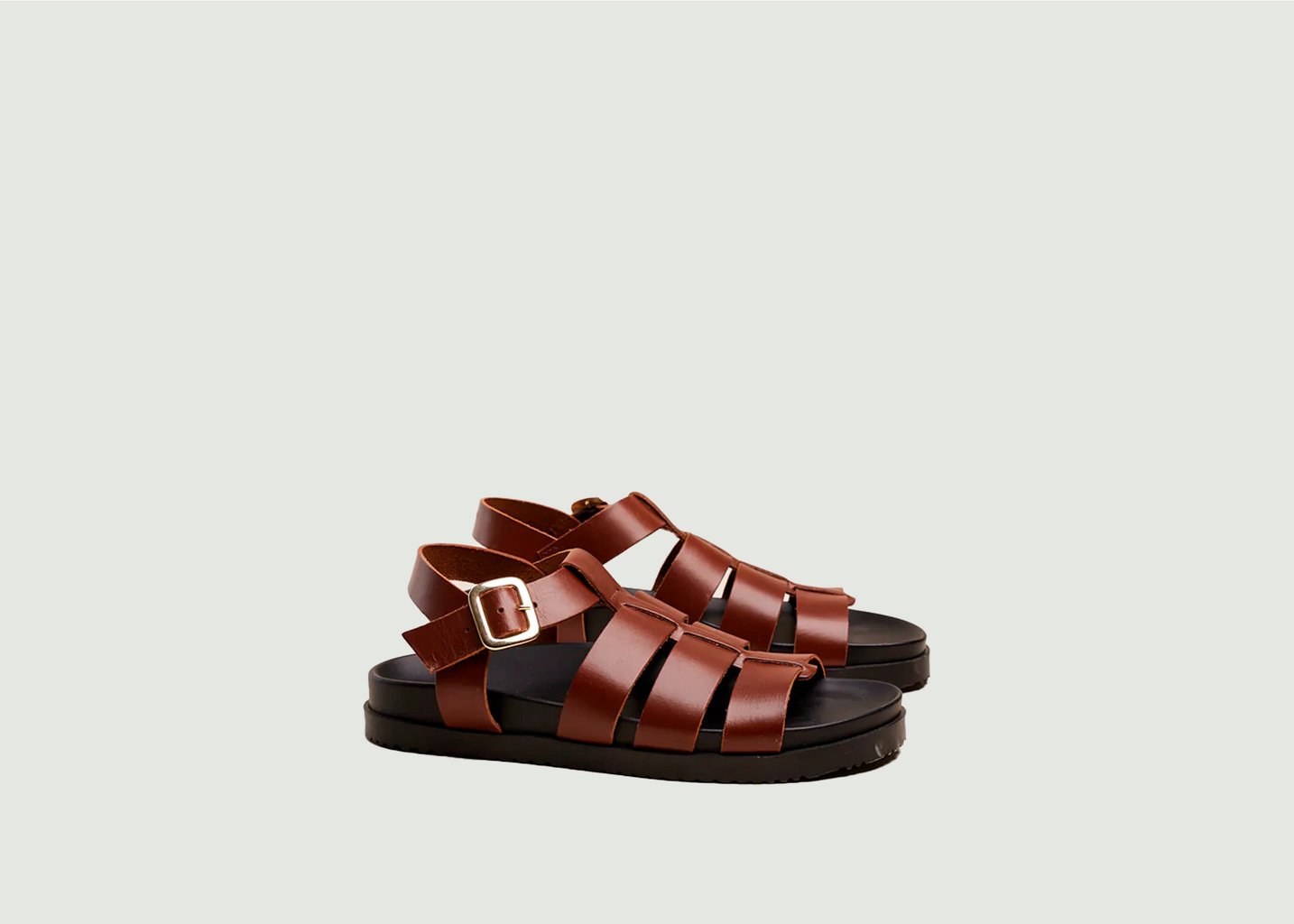l'exception Sandales Scarlett Marron Odaje ex M.Moustache