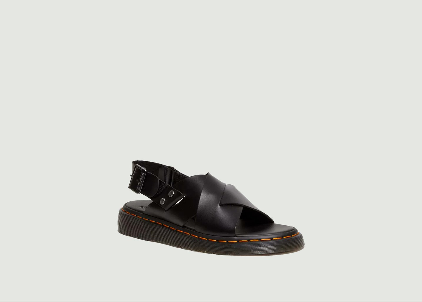 L'exception Sandales Zane Cross Strap Noir Dr. Martens