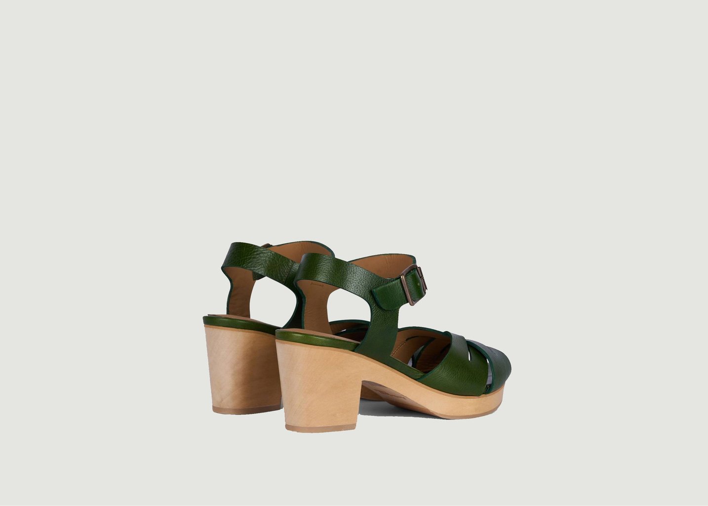 L'exception Sandales Zita Vert Foncé Anthology Paris
