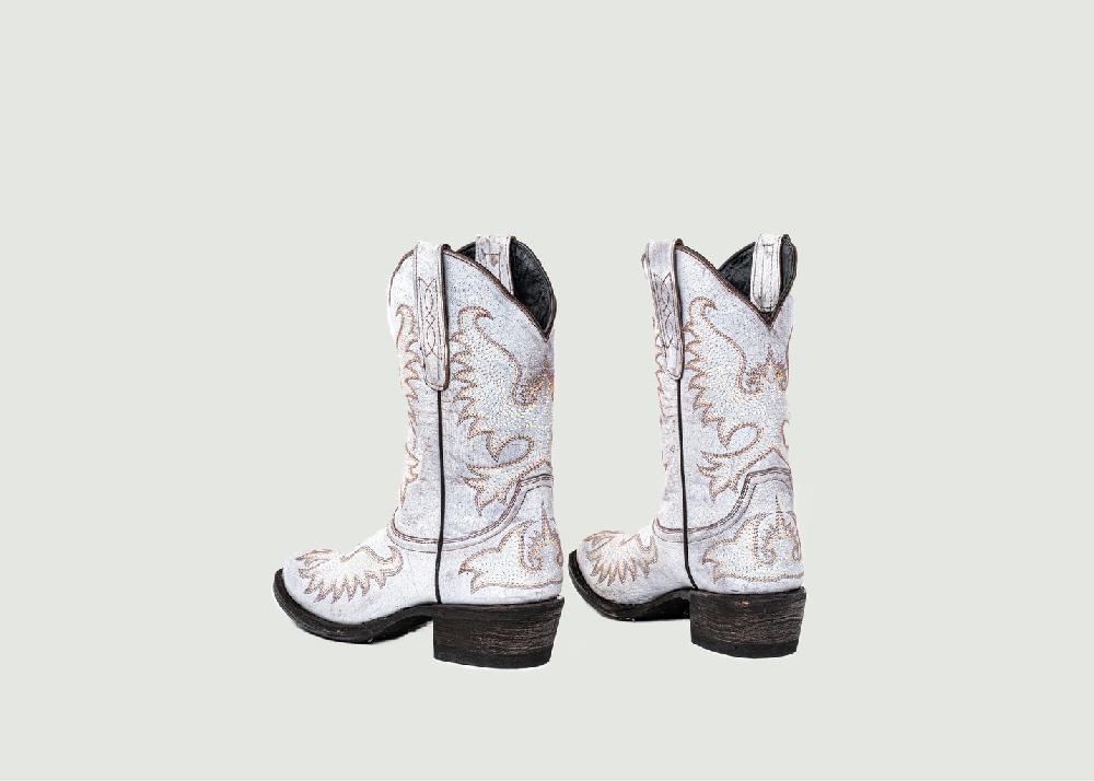 L'exception Santiags Chiquita 10 Indian Tobacco Blanc Mexicana
