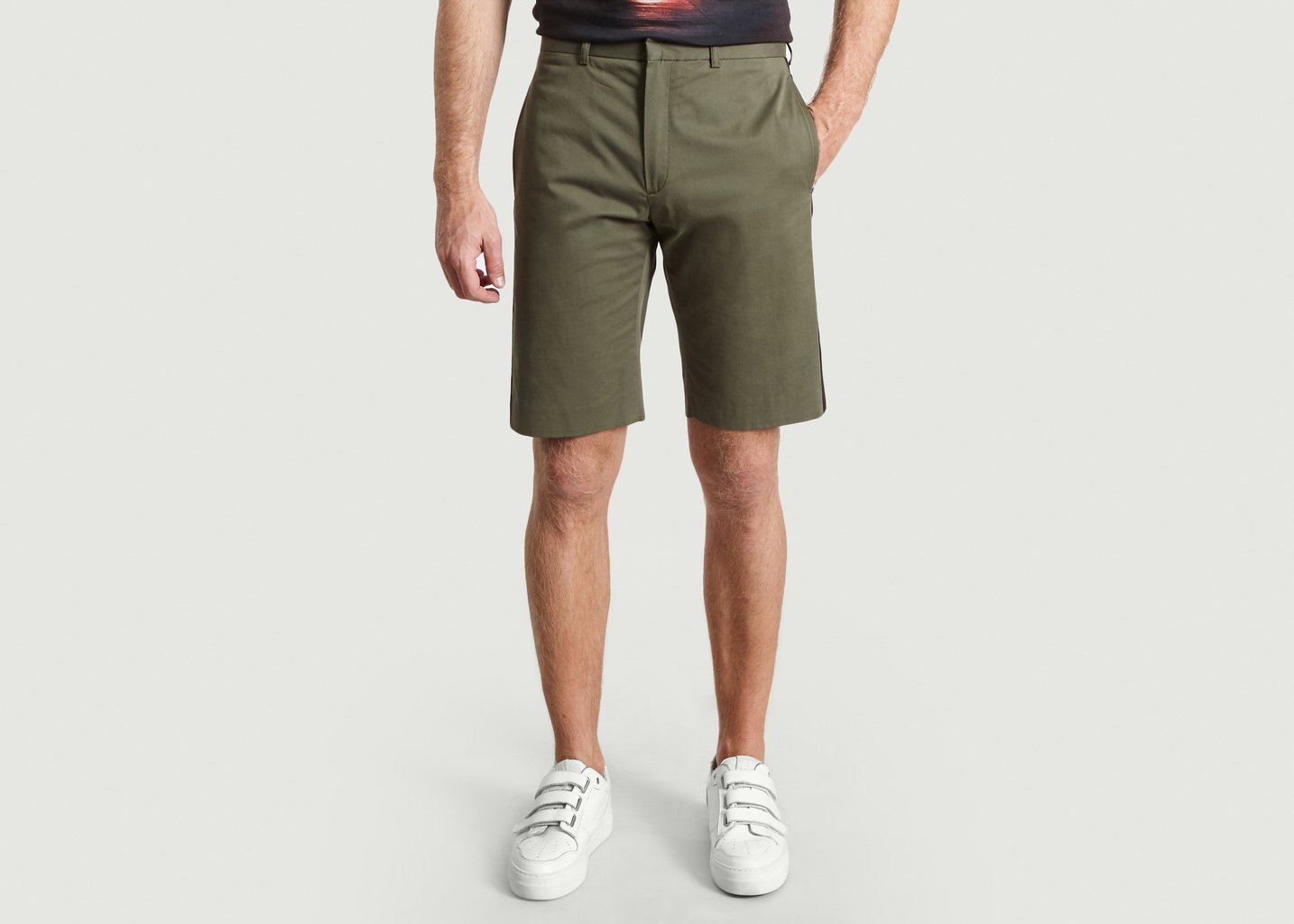 l'exception Short Bandes Contrastantes Côté Vert M.X Maxime Simoëns