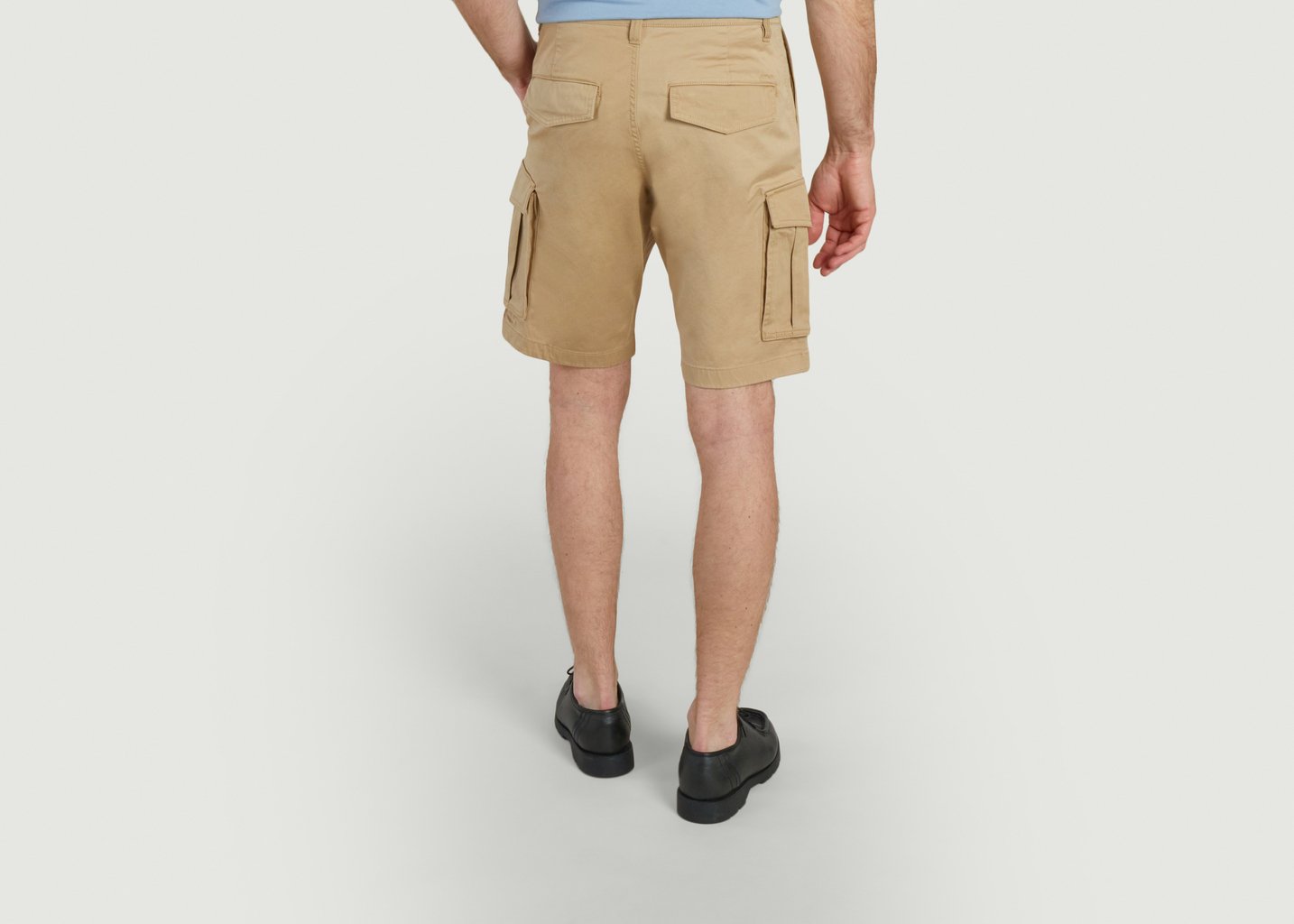 L'exception Short Cargo Décontracté En Sergé Khaki Gant