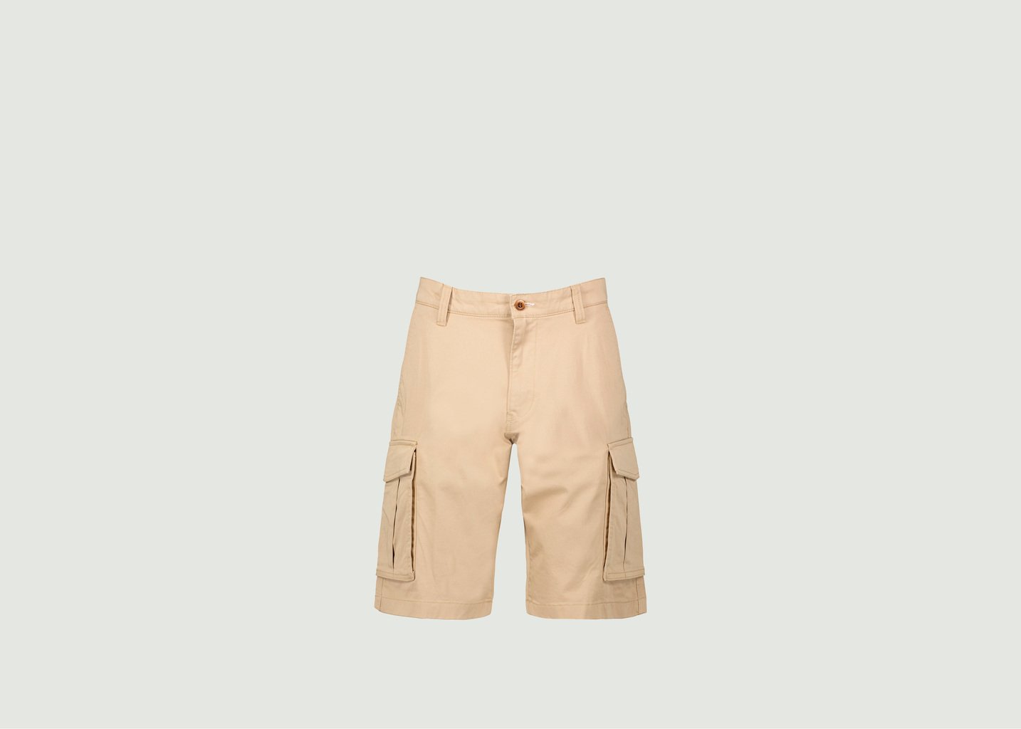 l'exception Short Cargo Décontracté En Sergé Khaki Gant