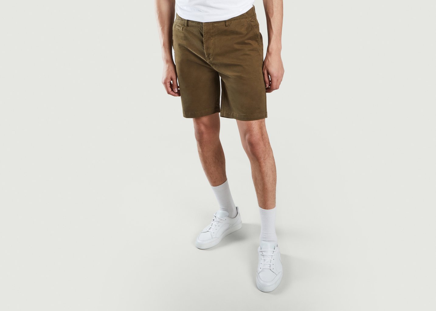 l'exception Short Chino 5 poches Khaki Cuisse de Grenouille