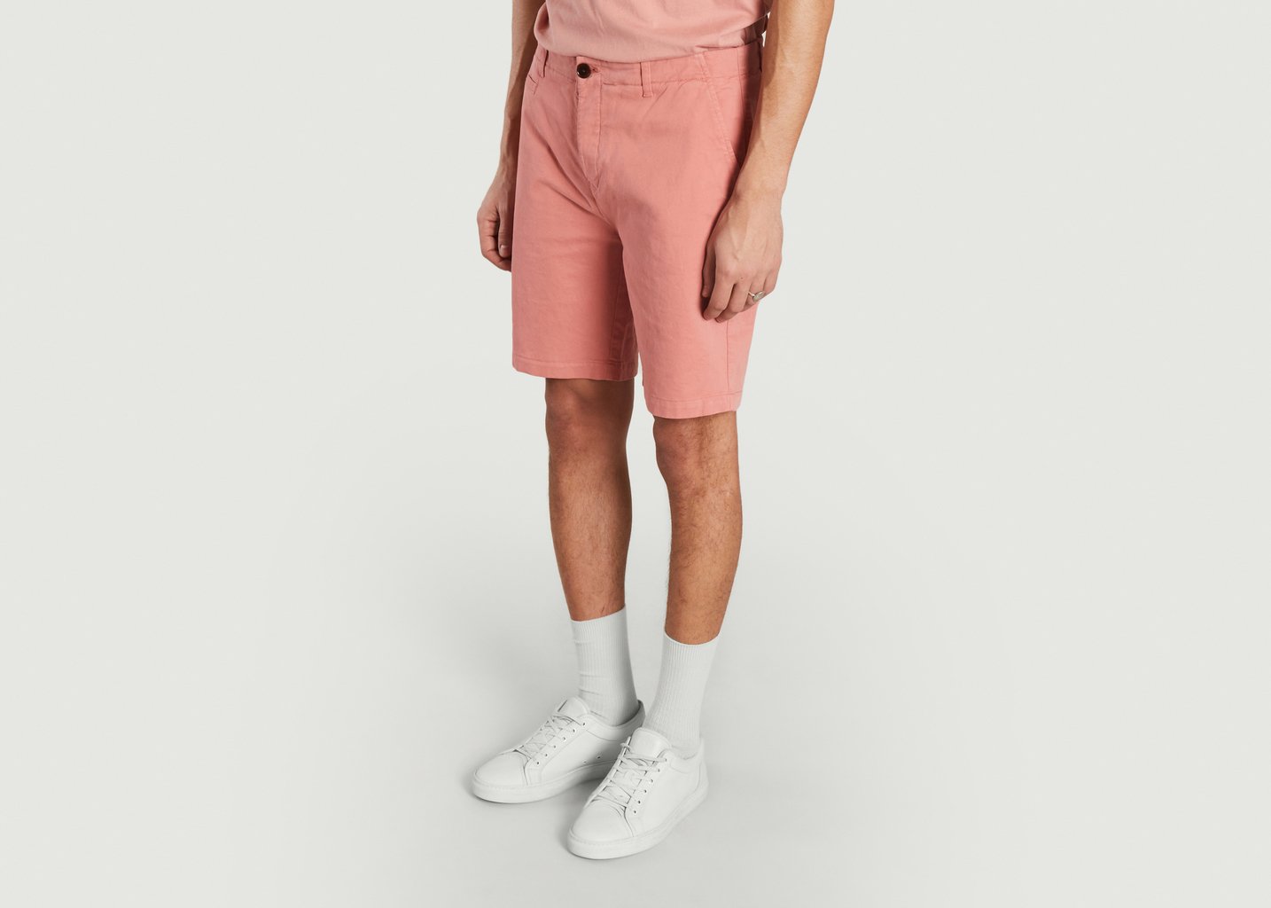L'exception Short Chino 5 Poches Rose Cuisse De Grenouille
