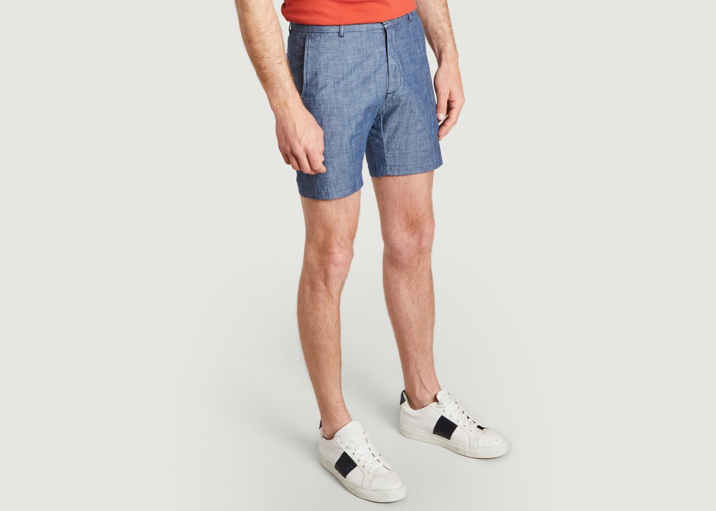 L'exception Short City En Coton Denim JagVi Rive Gauche