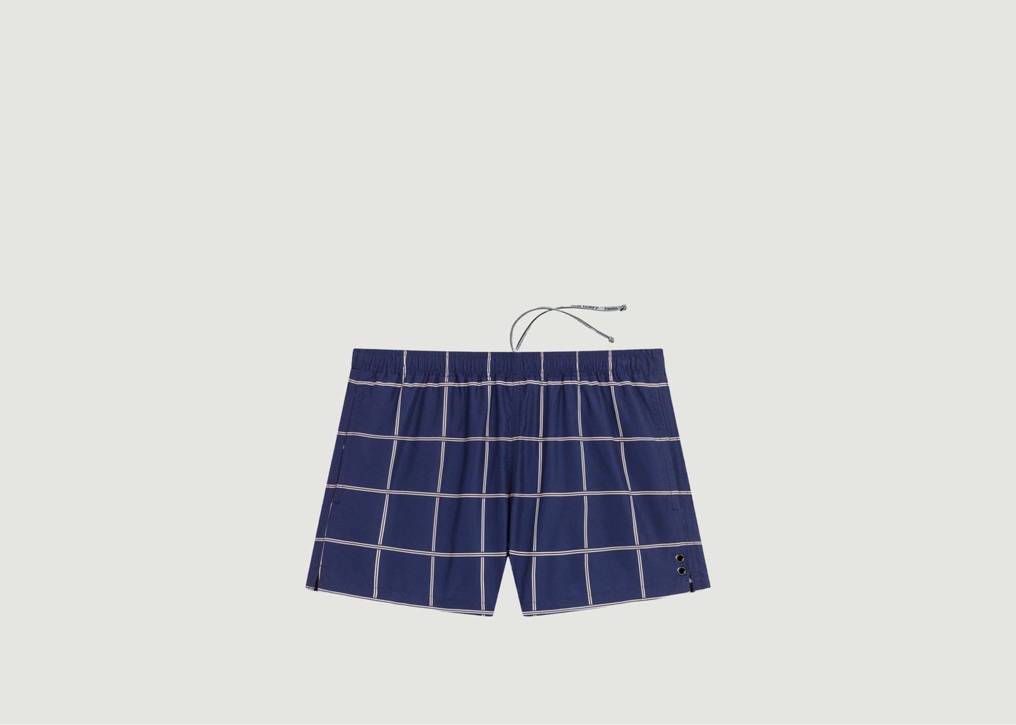 l'exception Short de bain à carreaux Bleu Marine Ron Dorff