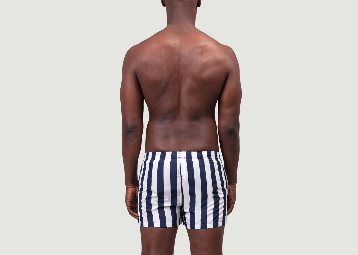 L'exception Short De Bain à Larges Rayures Verticales Multicolore Ron Dorff