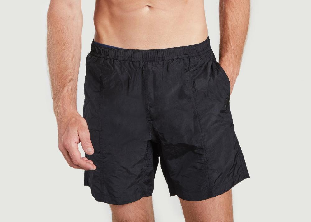 L'exception Short De Bain Ami De Cœur En Toile De Nylon Recyclée Noir AMI Paris