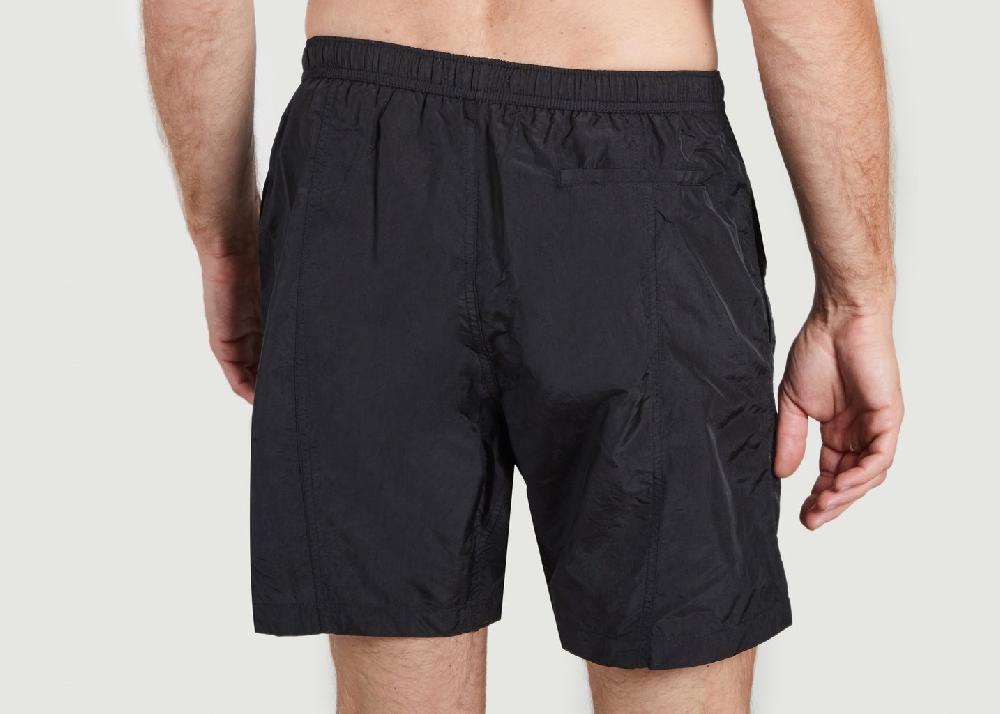 L'exception Short De Bain Ami De Cœur En Toile De Nylon Recyclée Noir AMI Paris