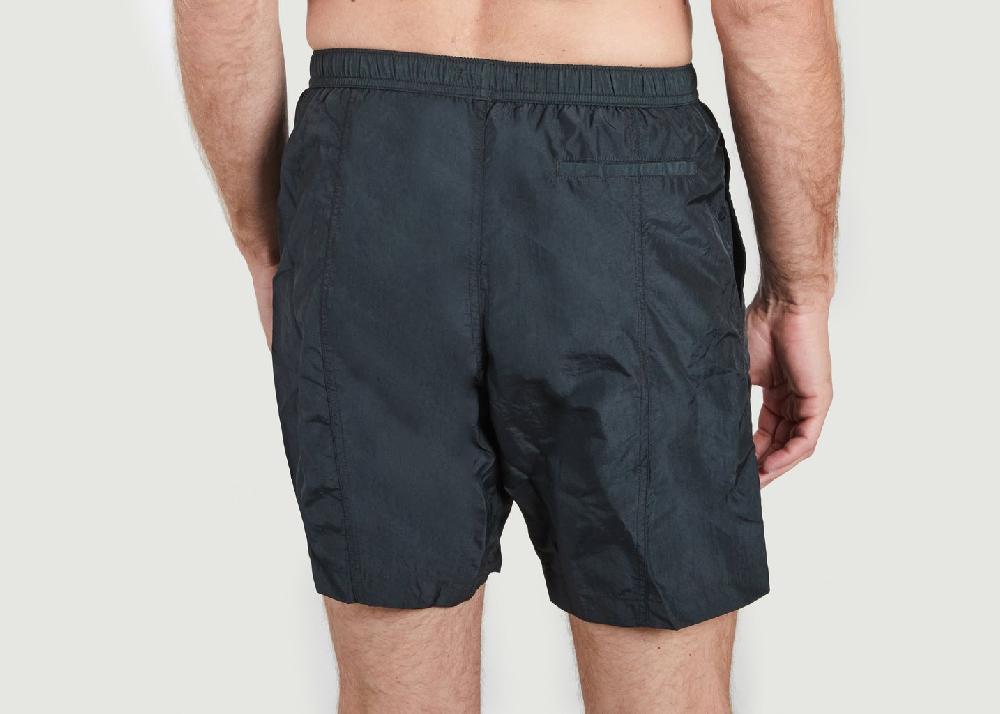 L'exception Short De Bain Ami De Cœur En Toile De Nylon Recyclée Vert Foncé AMI Paris